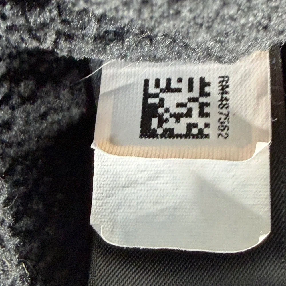 The North Face TekwarMens Black Waffle Knit‎ Quarter Zip Fleece Pullover XL